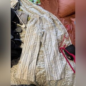 Sienna Sky Cream and Black Striped Wide Leg Pant